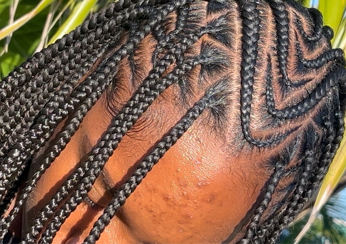 Flip Over Fulani braids 