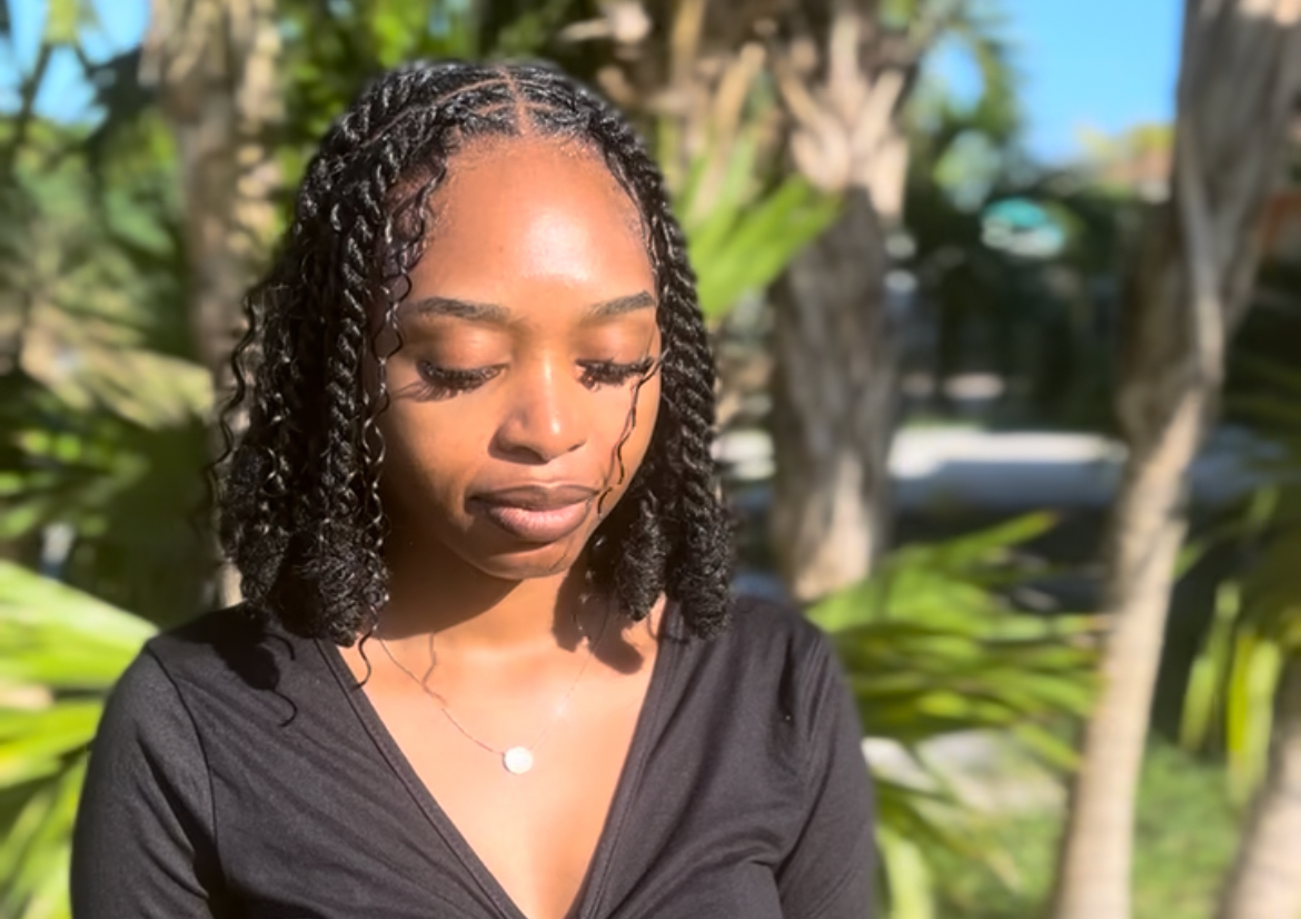 Invisible locs shoulder length