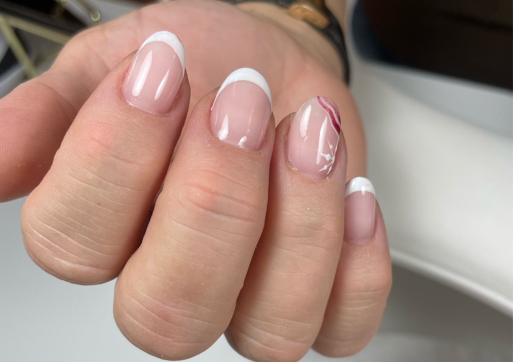 Esmaltado semi unicolor 