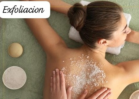 Exfoliacion corporal con masaje