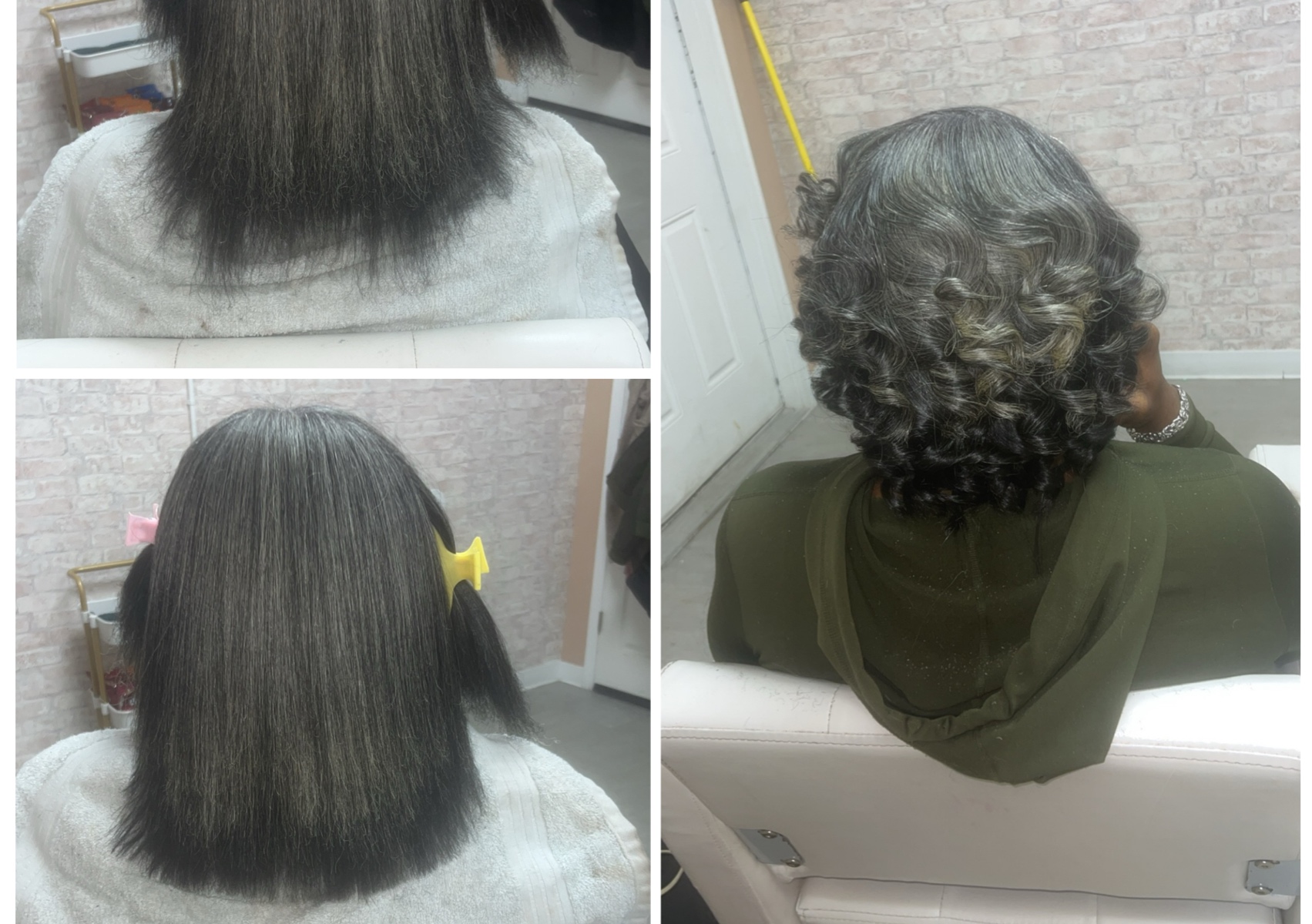 Hair Treatment Silk Press and style