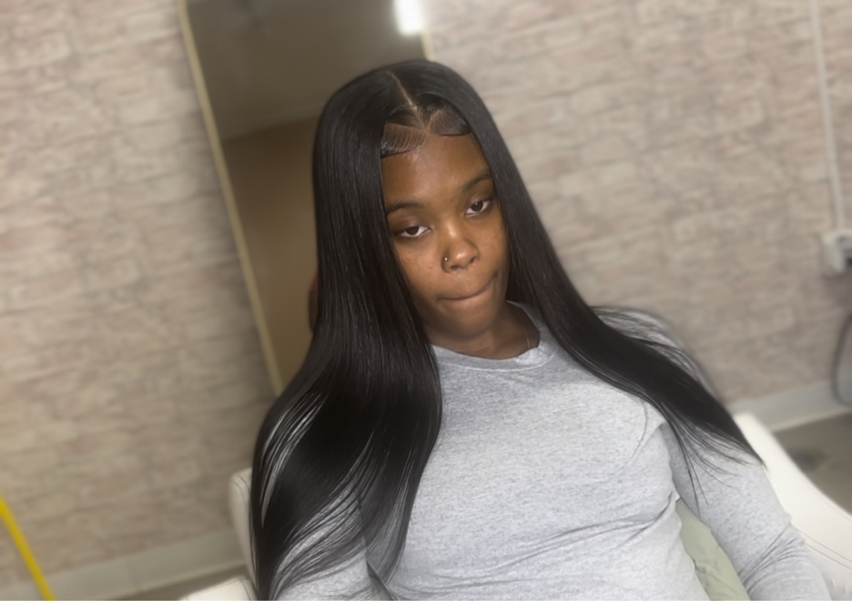 Natural Quick Weave (Hair left Out)