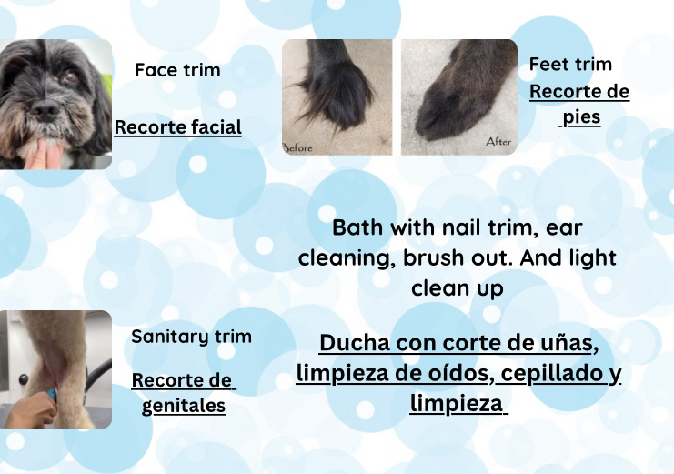 Clean up / Limpiar. Under 90 lbs