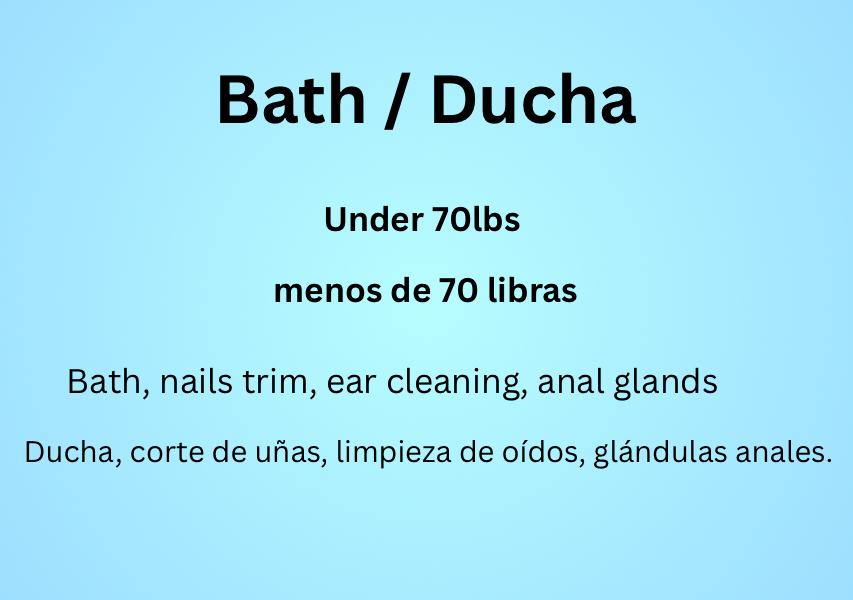 Bath / Ducha   Under 80lbs 