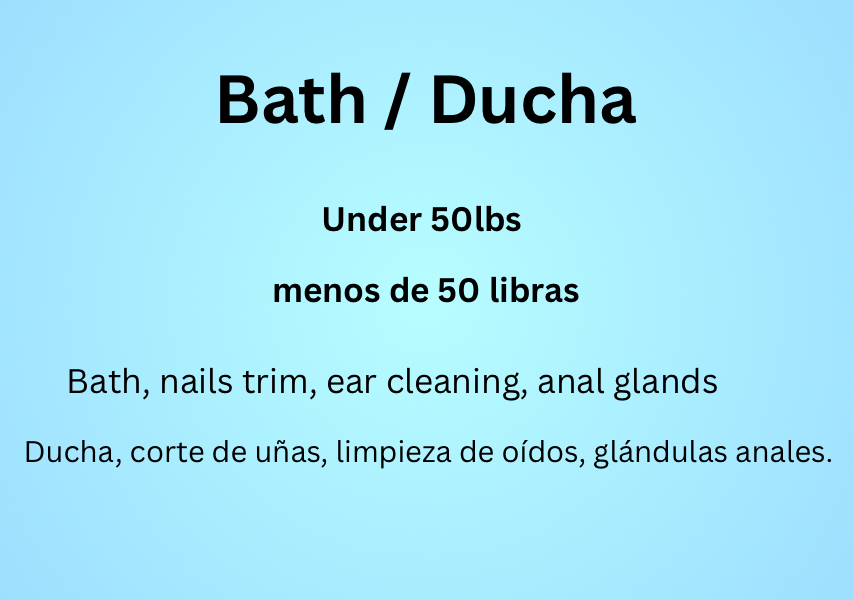 Bath / Ducha   Under 50 lbs 