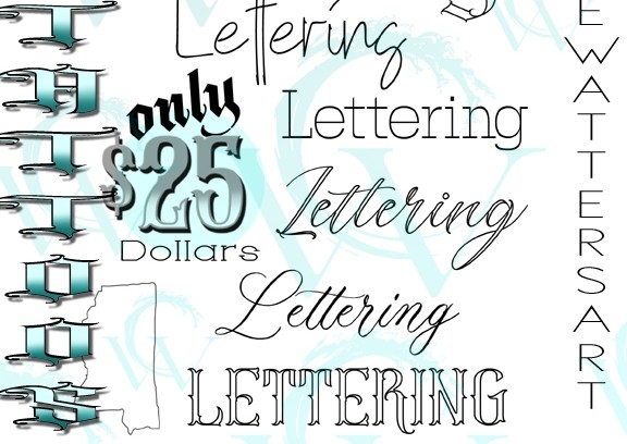 $25 Lettering Special