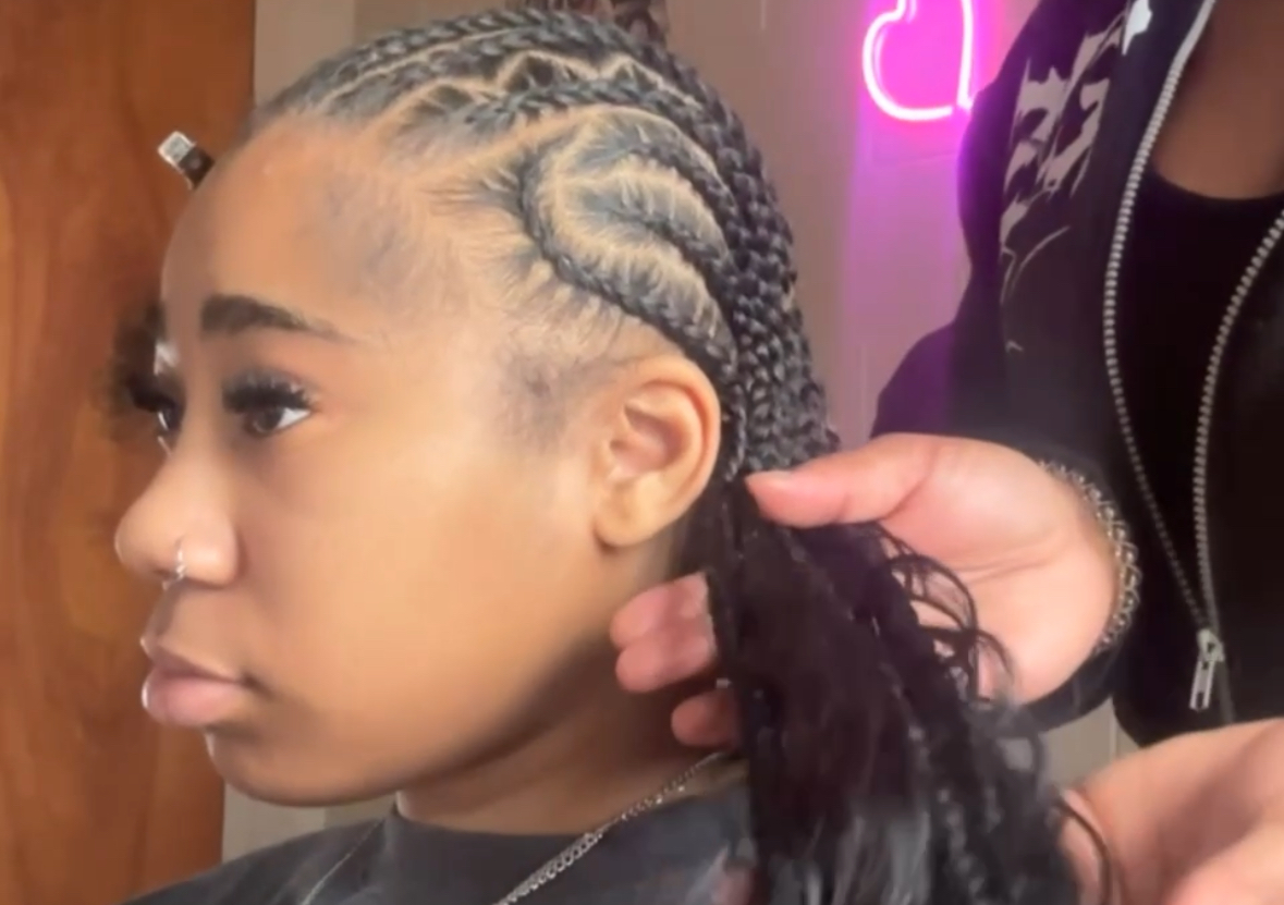 Long Feed-In Cornrows 