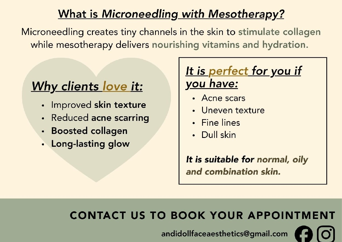 Microneedling Facial Block of 3