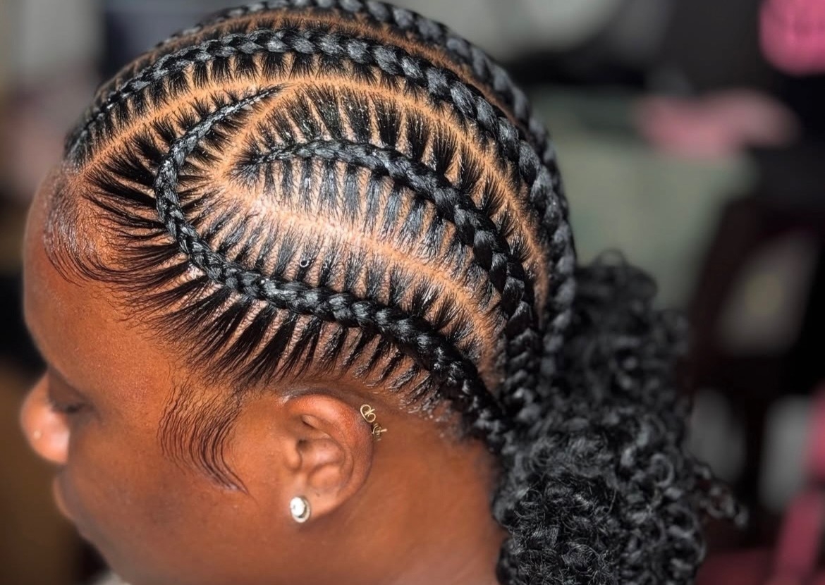 6 feed in stitch braids