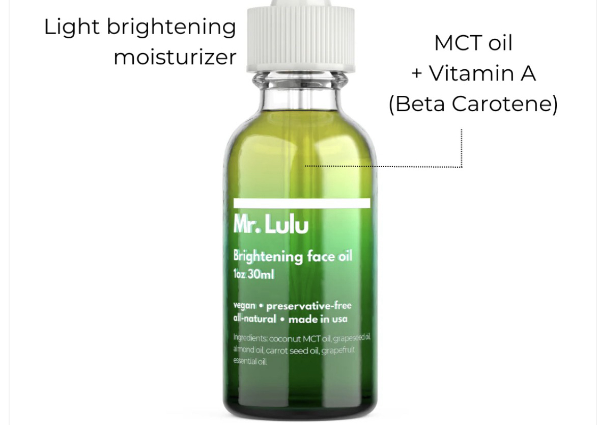 Brightening face oil
