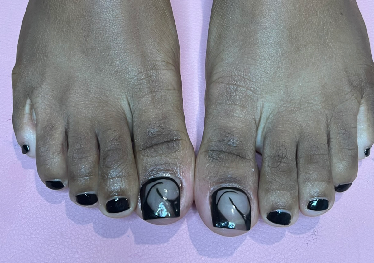 Acrylic  Big Toes & Gel Polish