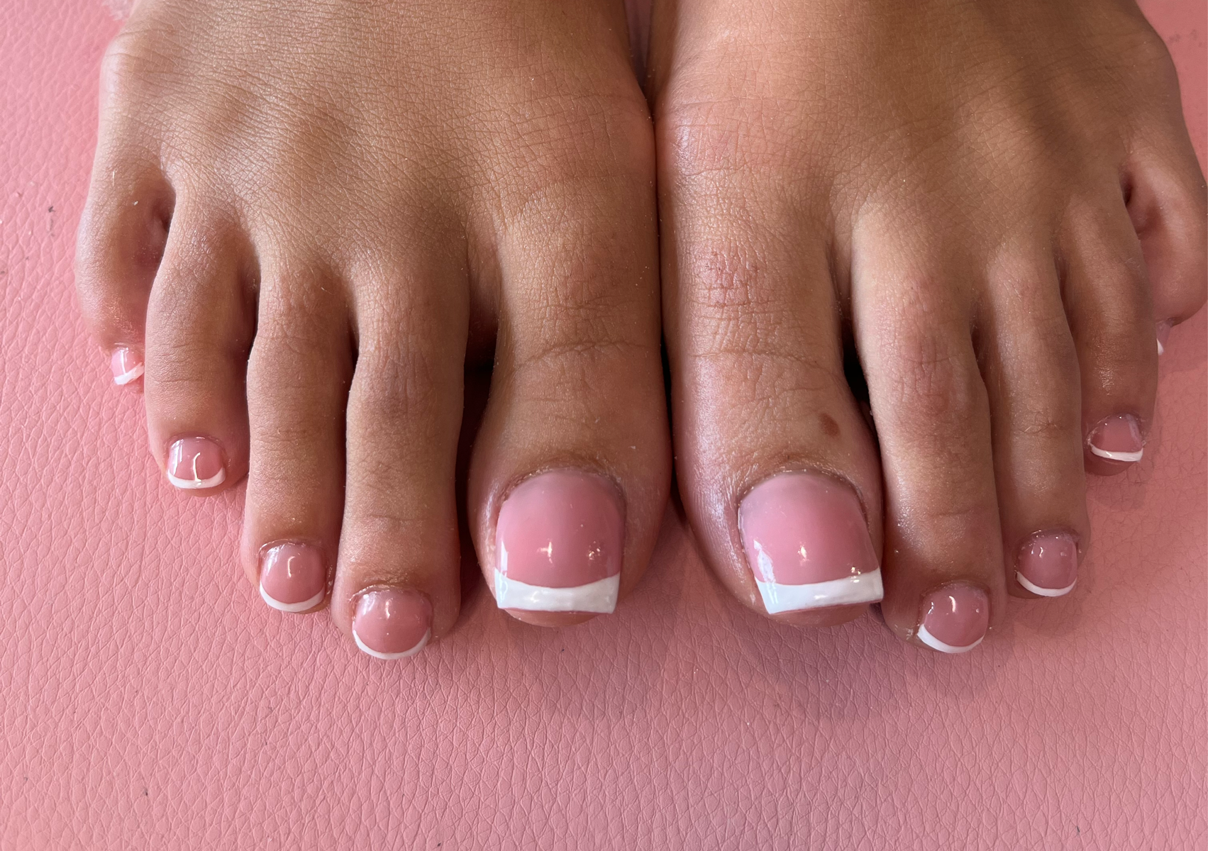  acrylic big toes + gel French