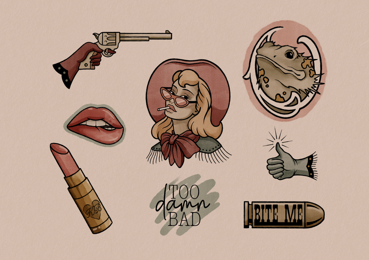 Kissin Kate Print