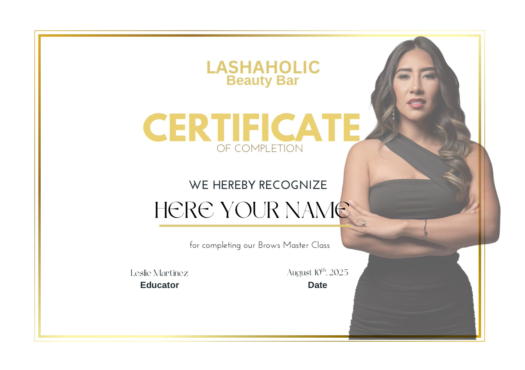 Brow course 1:1 in Person